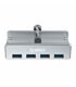 Orico 4 Port USB3.0 Clip-Type Hub Aluminium