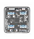 Orico 4 Port USB3.0 Transparent Hub