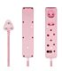 SWITCHED 4 Way Surge Protected Multiplug 3M Braided Cord Pink