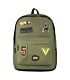 Playground Badges Boys Backpack Green