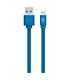 Pro Bass Energize series Packaged Micro USB Cable- Blue 1.2m