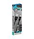 Pro Bass Braided series Micro USB cable Black 1.5m