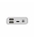 Romoss Simple 10 10000mAh Input: Type C|Lightning|Micro USB|Output: 2 x USB Power Bank - White