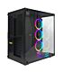 Redragon WIDELOAD RGB Tempered Glass Front/Side|3xRGB Fan|ATX|Micro ATX|Mini ITX|EATX|390mm GPU Black