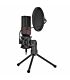 Redragon 3.5mm Aux Gaming Mic and Tripod - Black