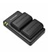 RAVPOWER 2x 2000mAh Replacement Batteries for Canon LP-E6(N) with Charger Set - Black