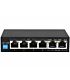 6 Port Gigabit Ethernet Switch with 4 AI PoE and 2 Uplink Ports