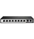 10 Port Fast Ethernet Switch with 8 AI PoE Ports and 2 FE Uplink