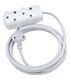 Switched Basics 20m Heavy Duty SBS Extension Cable 2 x 16A Socket - White