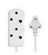 Switched Basics 20m Heavy Duty SBS Extension Cable 2 x 16A Socket - White