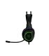 T-Dagger Atlas Green Lighting|210cm Cable|3.5mm+USB|Omni-Directional Gooseneck Mic|40mm Bass Driver|Stereo Gaming Headset - Black/Green