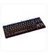 T-Dagger Corvette Rainbow Colour Lighting|150cm Cable|10-Keyless Short Body Design|Blue Switch|Mechanical Gaming Keyboard - Black