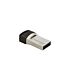 Transcend 128GB Jetflash 890 USB-C & USB 3.1 OTG Flash Drive - Silver