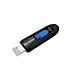 Transcend 256GB JF790 USB3.0 Capless Flash Drive - Black and Blue