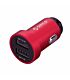 Orico Dual Port Mini USB Car Charger - Red