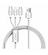 Orico 3in1 USB2 To 1xUSB-C|1XMicro|1xLightning Cable - Silver