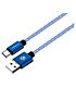 Volkano Fashion series cable Micro USB 1.8m - Sky-Blue