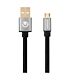 VolkanoX Couple Series Micro USB Premium Twin Pack 1 Meter Black