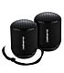 Volkano Gemini Series Pair of True Wireless Bluetooth Speakers Black