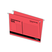 Treeline Foolscap Suspension File Red Box-25