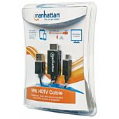 Manhattan MHL HDTV Cable - Micro-USB 5-pin to HDMI with USB type-A power