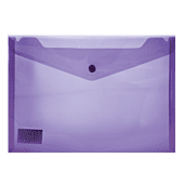 Treeline A4 PVC Carry Folder with Stud Pkt-12 Purple