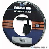 Manhattan SVGA Extension Cable HD15M (Male) to HD15F (Female) 10 metres Extends any monitor cable