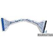 Manhattan ATA 100 Round flat Cable, 10", Retail Box, Limited Lifetime Warranty - 341714