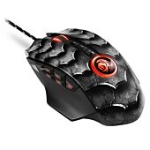 Sharkoon Drakonia II Gaming Laser Mouse with adjustable weights - 15000 DPI Optical sensor 12 programmable buttons + 4-way scroll wheel USB Interface - Black