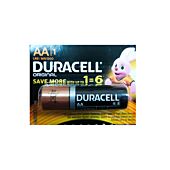 Duracell HBDC AA 6x1s - Strip Pack