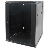 Intellinet 19 inch Double Section Wallmount Cabinet - 15U Assembled Black