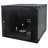 Intellinet 19 inch Double Section Wallmount Cabinet - 15U Flatpack Black 600 mm (23.62 inch) depth