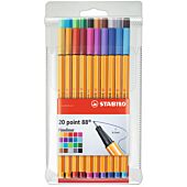 STABILO Point88 Fineliners Wallet 20s (Pack of 5)
