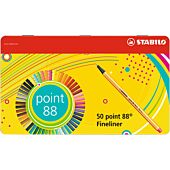 STABILO Point 88 Fineliners with Metal Box 50s