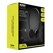 Port Stereo Headset With Mic Office USB