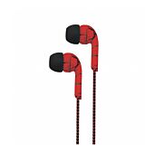 Astrum EB200 Stereo Earphones + In-line Microphone Red