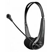 Astrum HS115 Stereo Headset Wire Mic Compact Black