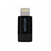Astrum AA210 8pin Lightning to Micro USB Adapter Black