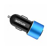 Astrum CC340 Car Charger 4.8AMP 2 USB Blue