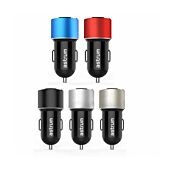 Astrum CC340 Car Charger Dual USB 4.8 Amps + Micro USB Cable Silver