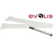 Evolis Complete Cleaning Kit -Includes 2 T-Shaped Cleaning Cards and Cleaning Pen