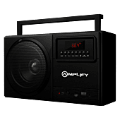 Amplify Tuner Series Bluetooth Speaker with Radio Black