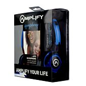 Amplify Symphony Headphones with Mic Blue and Black