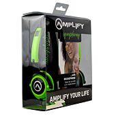 Amplify Symphony Headphones with mic Black and Green