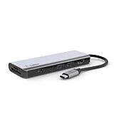 BELKIN USB-C Connect - 7-in-1 Adapter - Silver - Mac M1/M2 Chipset and Windows Compatible