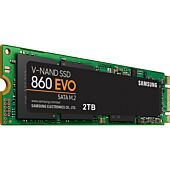 Samsung 860 EVO 2TB M.2 2280 Solid State Drive - Read Sequential Speed up to 550 MB/s, Write Sequential Speed up to 520 MB/s, Random Read Max 97000 IOPS, Retail Box, 1 year warranty