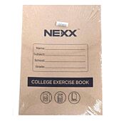 Nexx A4 College Exercise Book Unruled book 72 page ( Pack of 5 ) , Retail Packaging, No Warranty