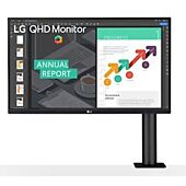 LG 27QN880-B 27 inch QHD Ergo IPS Monitor with USB Type-C Monitor - IPS panel