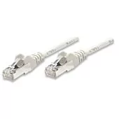 Intellinet Network Cable, Cat5e, FTP - RJ45 Male / RJ45 Male, 1.0 m (3.5 ft.), Grey, Retail Box, No Warranty 