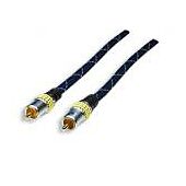 Manhattan Single Cinch RCA to Single Cinch RCA, Audio/Video, Blue, 1.5 m ,-connect HD TVs, projectors and flat-panel displays, PC and audio, Retail Box, Limited Lifetime Warranty